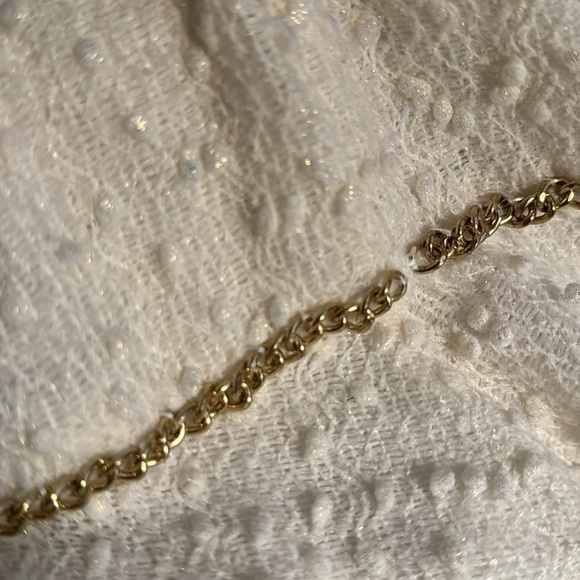 Vince Camuto cream textured gold tone chain waist fit & flare sleeveless dress 2 - Picture 9 of 10